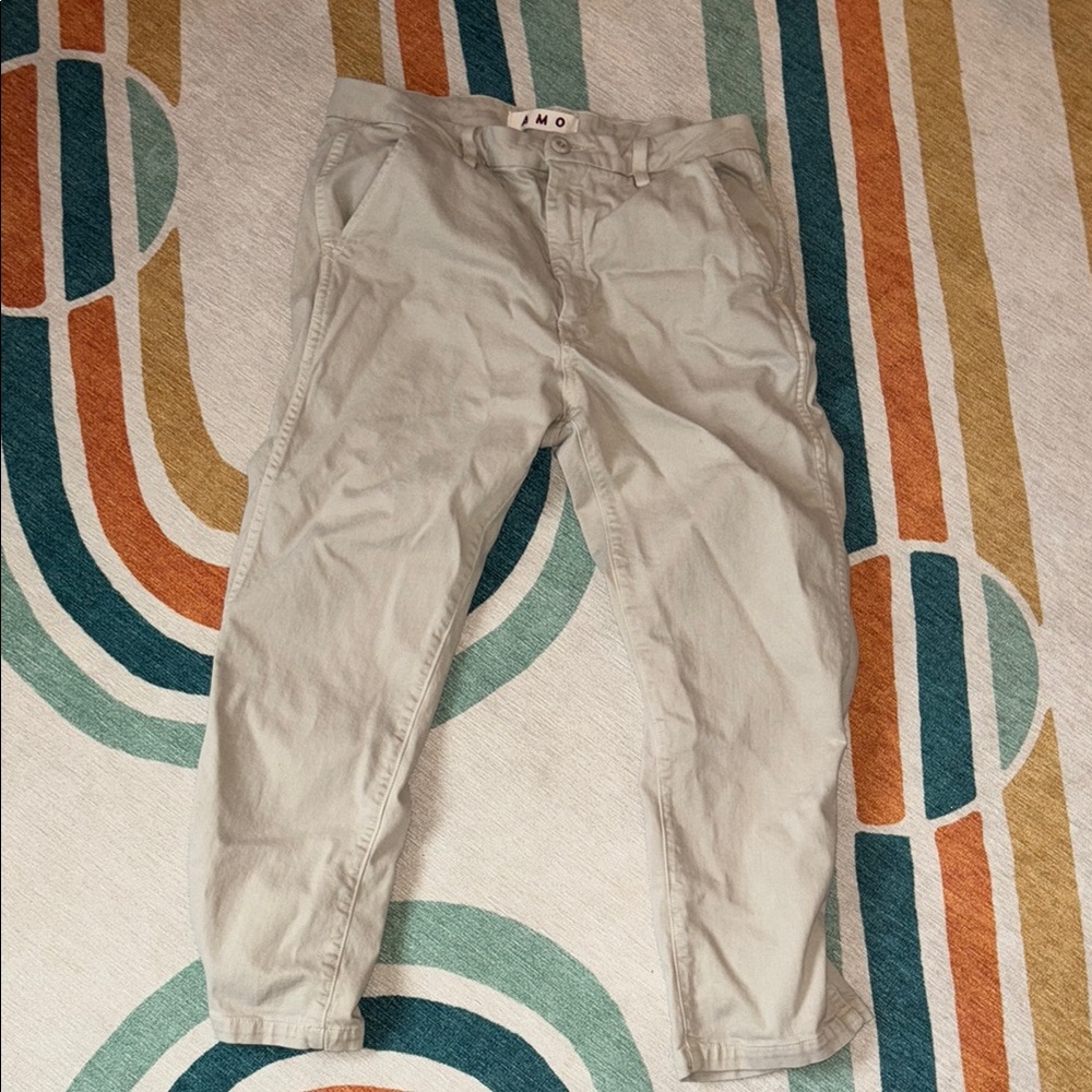 AMO Beige Casual Pants